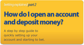 A step by step guide to quickly setting up your account and starting to bet.